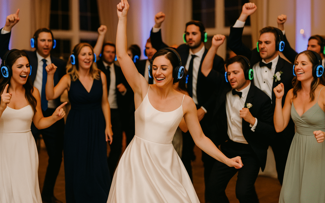 Zábava, která neruší: Objevte kouzlo silent disco na svatbě